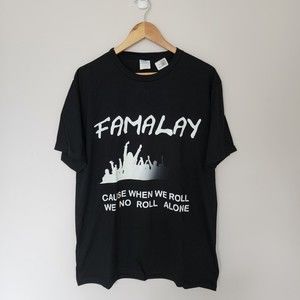 Port and Company Famalay Carnival Soca T-shirt Black Size Large New